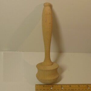 Vintage Wood Mushroom Sock Darner Primitive -  Potato Masher